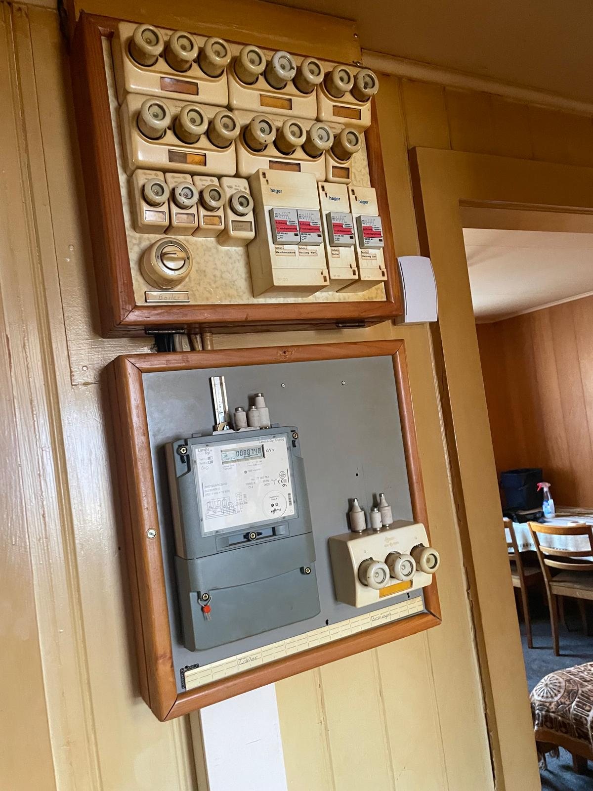Alter Elektrobereich vor der Erneuerung